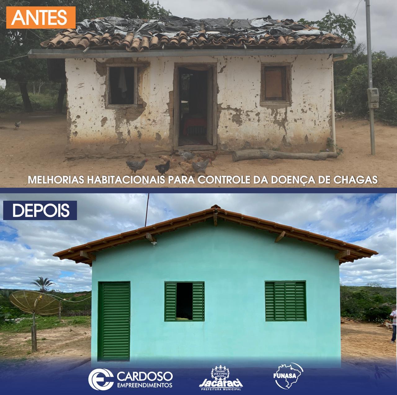 Implantação de melhorias habitacionais para controle de doença das Chagas no município de Jacaraci-Ba.